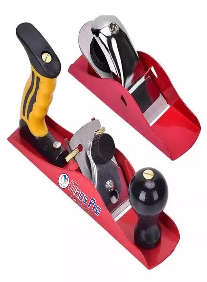 Mass Pro 2Pcs Woodworking Planer, Heavy Duty, Metal Body, For Wood Work Carving, Trimming, DIY Projects - Image 1
